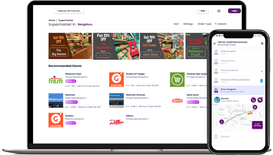 beelivery clone Beelivery Clone - Grocery Delivery eCommerce Solution beelivery app clone
