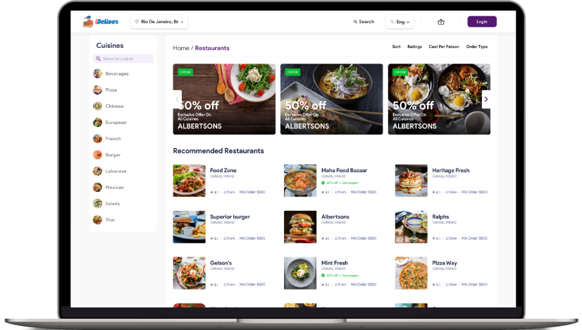 grubhub clone Best Grubhub Clone Script In The Market - Food Delivery Software