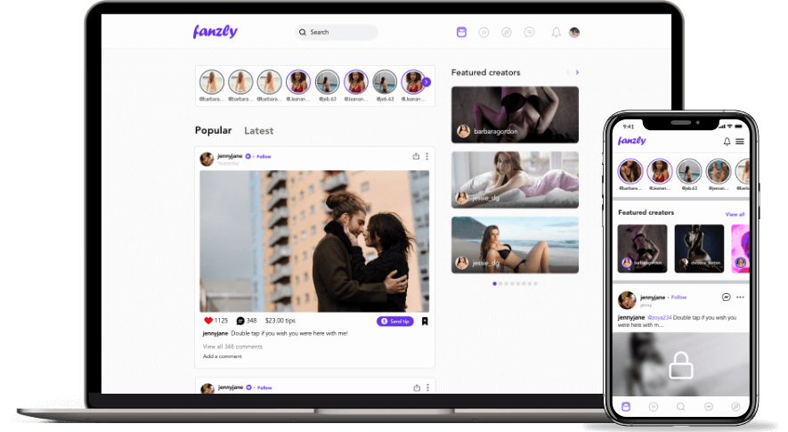 justforfans clone JustForFans Clone, Exclusive-Content Creation Platform Home Page Creator Platform