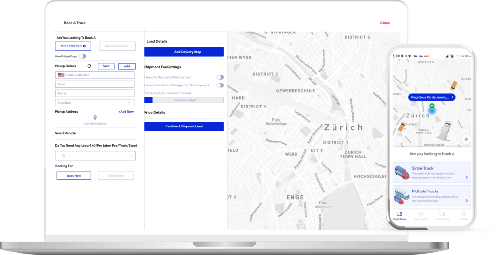 truck booking app No.1 White Label Trucking App Solution - Truckr | Appscrip