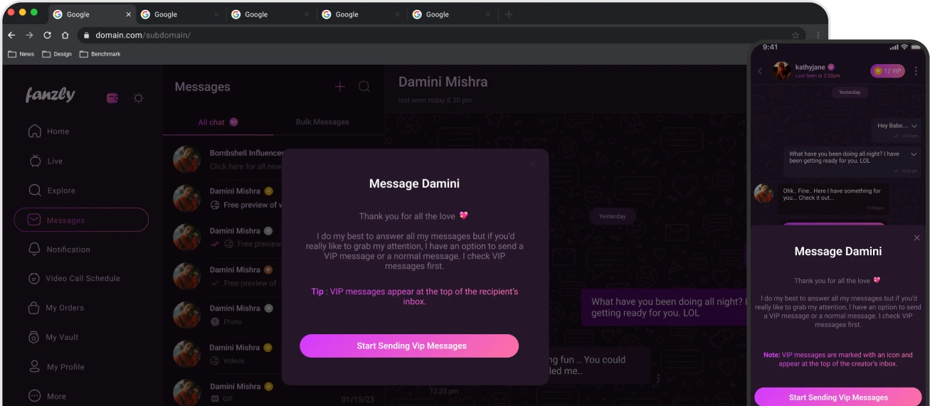 fancentro clone Fancentro Clone, Unique Subscription-Based Social Media App